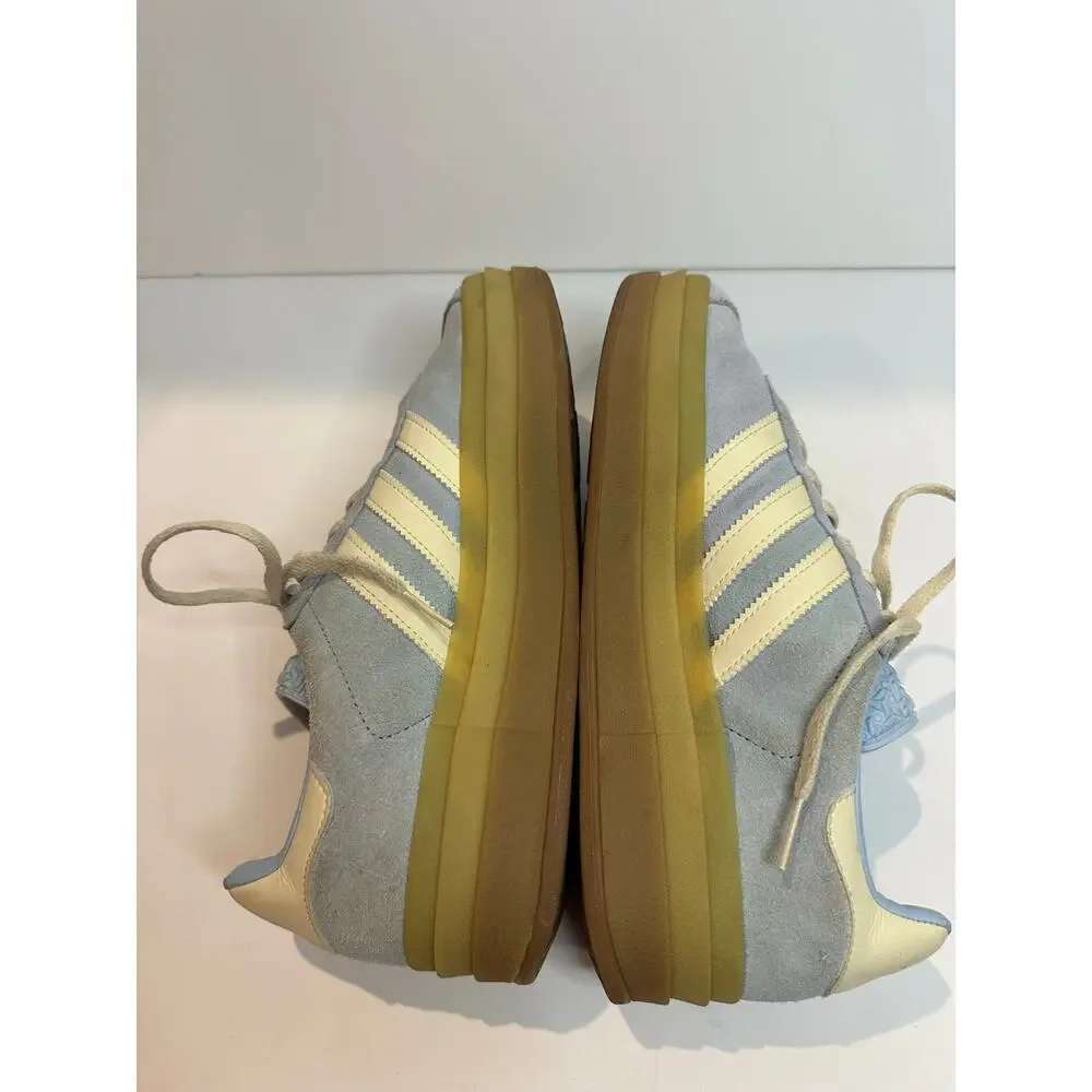 Adidas Gazelle Bold Suede Platform Sneakers Women's Light Blue Size 9